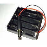 HR0309-16 4 AA Battery Holder with DC connector